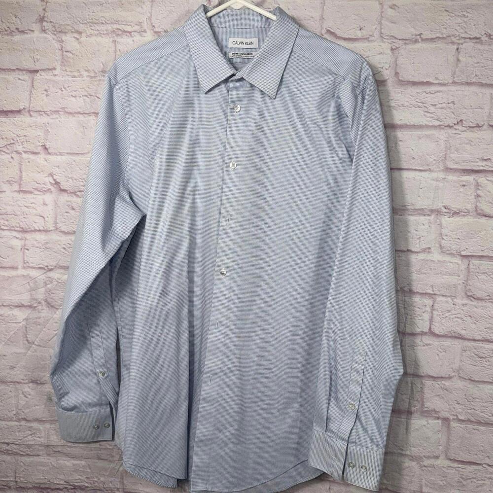 Calvin Klein Infinite Non-Iron Slim Fit Dress Shirt 17 34/35